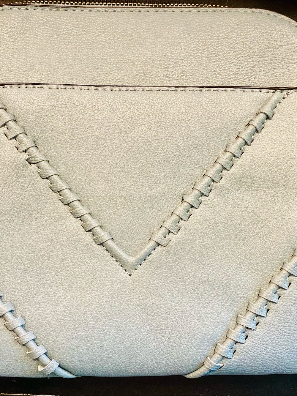 Amazon Essentials Baby Blue Chevron-Stitch Crossbody